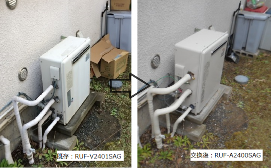 交換機種：リンナイ　RUF-A2400SAG